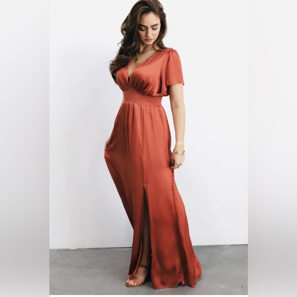 Baltic Born Prague Satin Maxi Dress